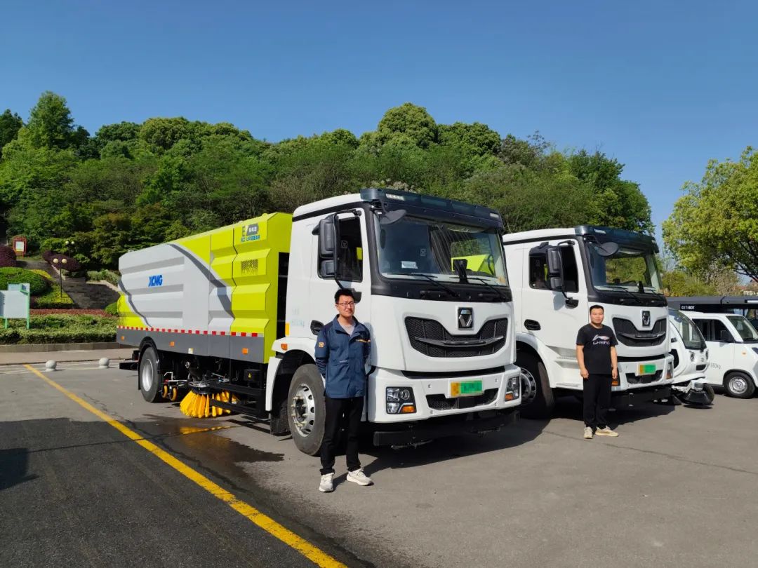 “绿”见安徽！徐工新能源产品亮相铜陵市道路清扫保洁现场会