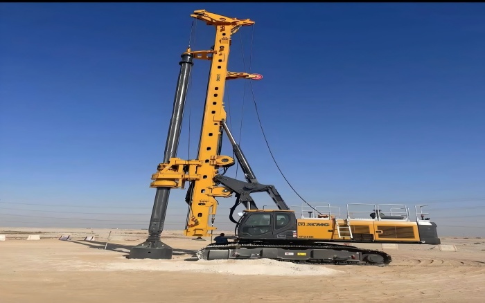 提速中东房建！徐工旋挖钻机单日累计进尺200m