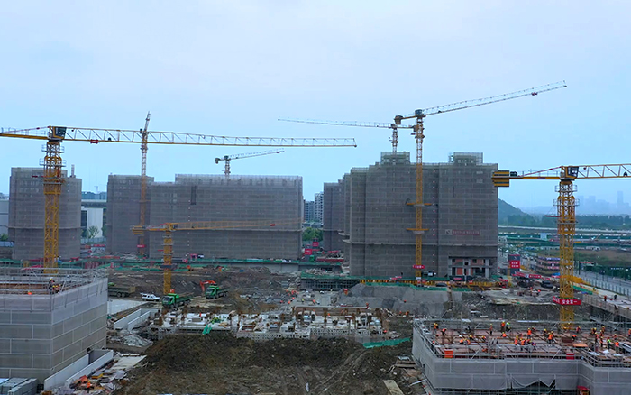 筑梦云谷 徐工群塔“点亮”西湖大学